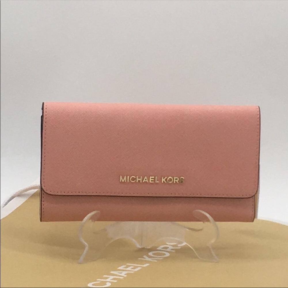 MICHAEL KORS LG TRIFOLD POWDER BLUSH 35S8GTVF7L - Picture 2 of 8